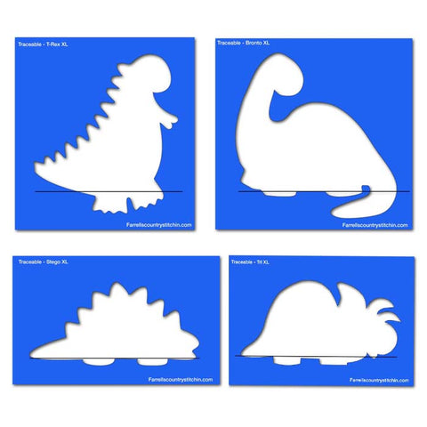 Image of Traceables - Dinosaurs XL - 4 Piece Set