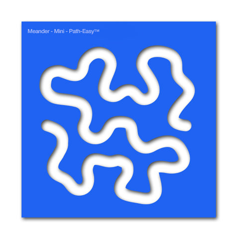 Image of 5 Piece Mini Beginner Template Set w/Foot - 1/4 Inch Path Width -1/8 Inch Thick.