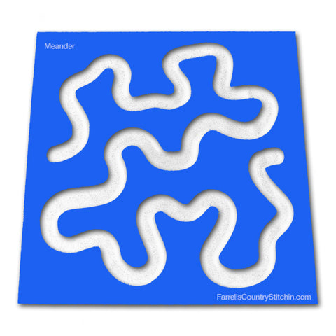 Image of 5 Piece Beginner Template Set - Longarm - Path Easy™ - 1/2 Inch Path Width - 1/4 Inch Thick