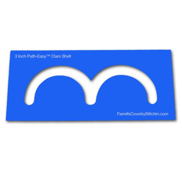 Clam Shells - Longarm - w/Key - Path Easy™ 1/2 Inch Path Width - 1/4 Inch Thick
