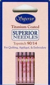 Needles - SUPERIOR Titanium-coated Topstitch #90/14