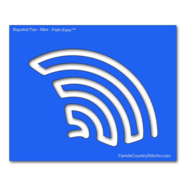 Baptist Fan - Mini - Path Easy™ - 1/4 Inch Path Width - 1/8 Inch Thick
