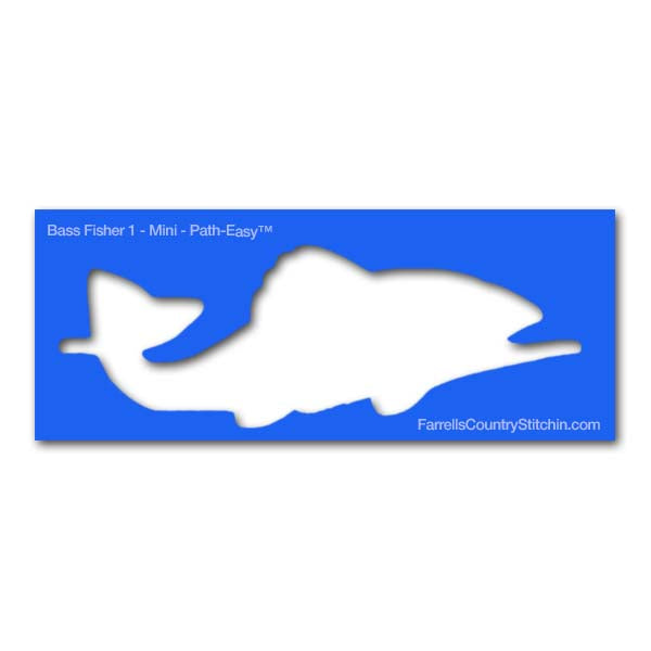 Bass Fisher 1 - Mini - Path Easy™ - 1/4 Inch Path Width - 1/8 Inch Thick