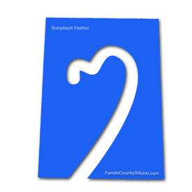 Bumpback Feather - Longarm - 1/2 Inch Path Width - 1/4 Inch Thick