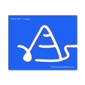 Candy Corn - Longarm- w/Key -  Path Easy™ - 1/2 Inch Path Width - 1/4 Inch Thick