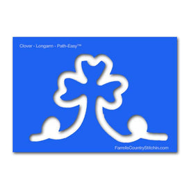 Lucky Charm - Clover - Longarm - w/Key - Path Easy™ - 1/2 Inch Path Width - 1/4 Inch Thick