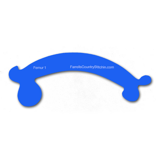 Bad to the Bone Ruler Set - Longarm - 1/4 Inch Thick – Farrell's ...