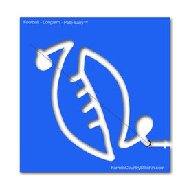 Football - Longarm w/Key - Path Easy™ - 1/2 Inch Path Width - 1/4 Inch Thick