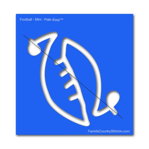 Football - Mini - Path Easy™ - 1/4 Inch Path Width - 1/8 Inch Thick