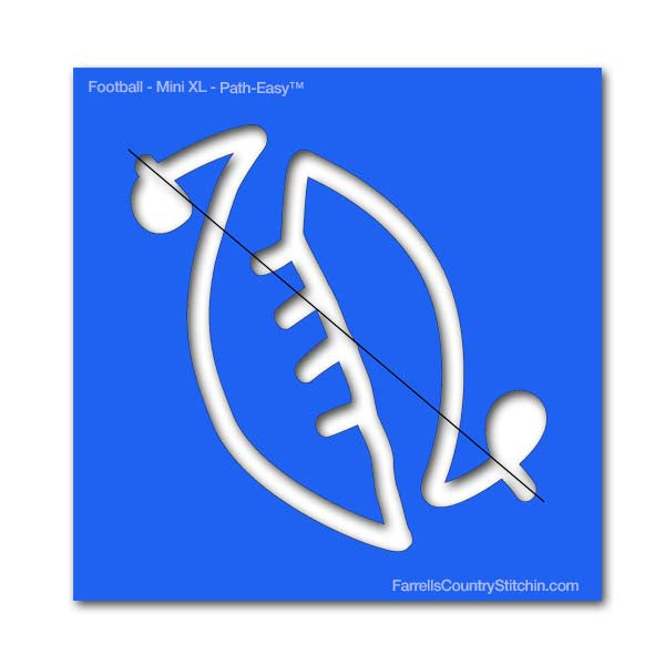 Football - Mini XL - Path Easy™  - 1/4 Inch Path Width - 1/8 Inch Thick