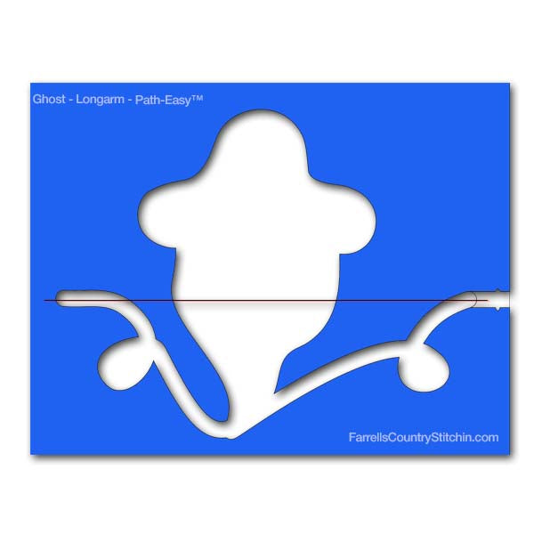 Ghost - Longarm - w/Key - Path Easy™ - 1/2 Inch Path Width - 1/4 Inch Thick