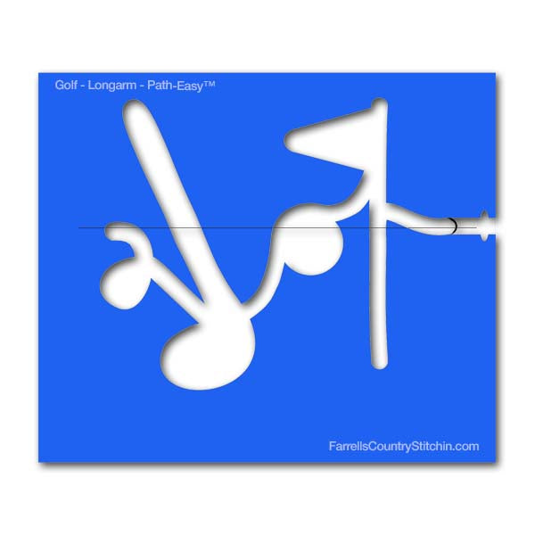 Golf - Longarm - w/Key - Path Easy™ - 1/2 Inch Path Width - 1/4 Inch Thick