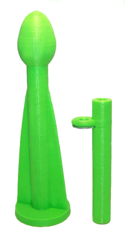 Image of Green Rocket - Spindle and Thread Guidance System