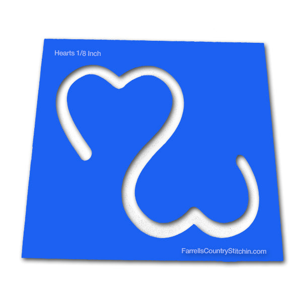 Hearts - Open - Classic - Path Easy™ - 1/2 Inch Path Width - 1/8 Inch Thick