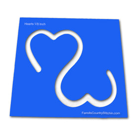 Hearts - Open - Classic - Path Easy™ - 1/2 Inch Path Width - 1/8 Inch Thick