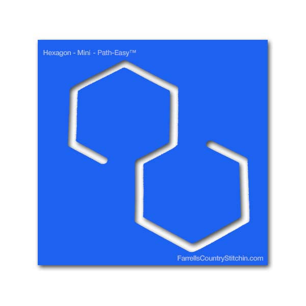 Hexagon - Mini - Path Easy™ - 1/4 Inch Path Width - 1/8 Inch Thick