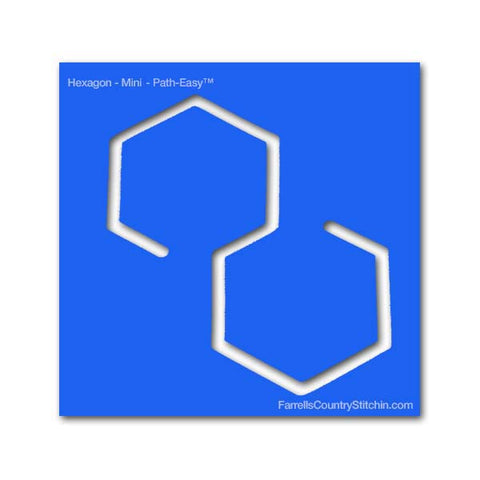 Hexagon - Mini - Path Easy™ - 1/4 Inch Path Width - 1/8 Inch Thick