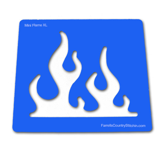 Flames - Mini XL - Path-Easy™ 1/4 Inch Path Width - 1/8 Inch Thick