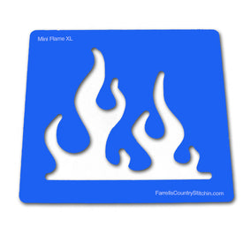 Flames - Mini XL - Path-Easy™ 1/4 Inch Path Width - 1/8 Inch Thick