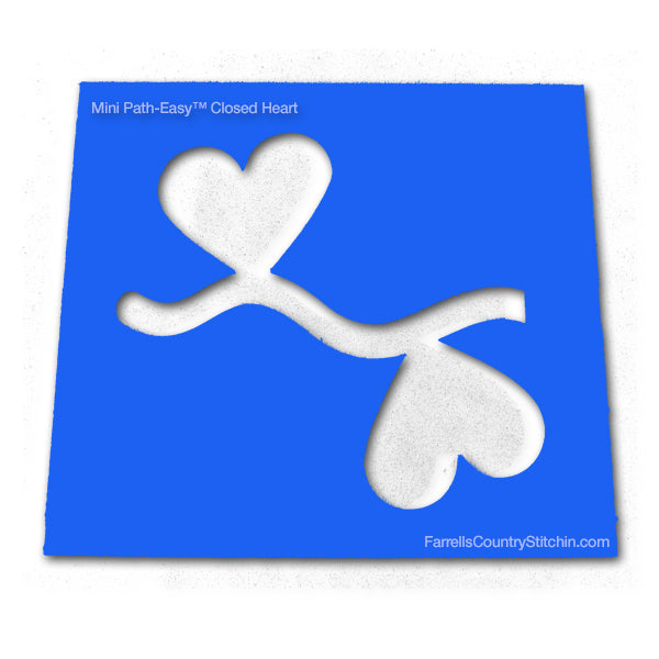 Hearts - Closed - Mini  - Path Easy™ - 1/4 Inch Path Width - 1/8 Inch Thick
