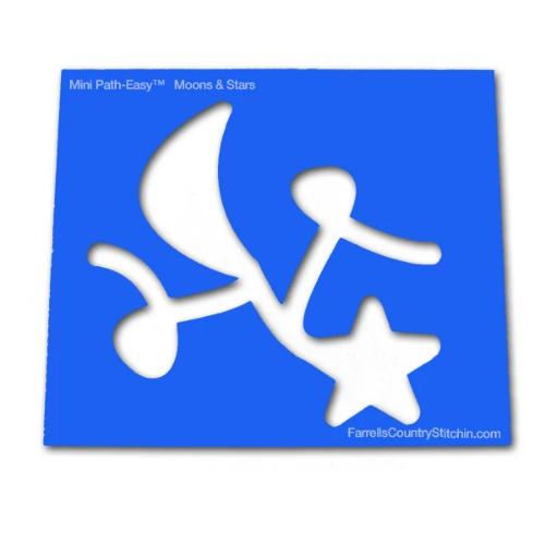 Moon & Stars - Mini - Path Easy™ - 1/4 Inch Path Width - 1/8 Inch Thick