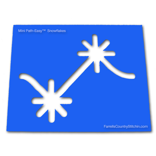 Snowflakes - Mini - Path Easy™ - 1/4 Inch Path Width - 1/8 Inch Thick