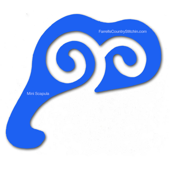 Scapula Swirl - Mini - 1/4 Inch Path Width - 1/8 Inch Thick