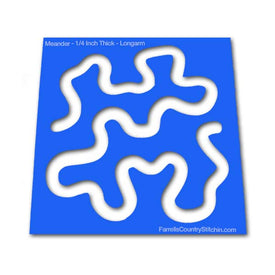 Meander - Longarm - w/Key - Path Easy™ - 1/4 Inch Thick