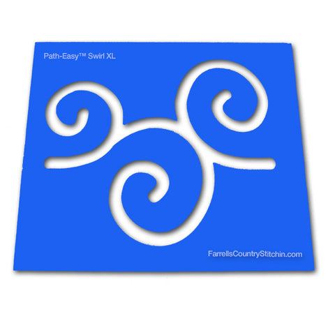 Swirls - Mini XL - Path Easy™ - 1/4 Inch Path Width - 1/8 Inch Thick