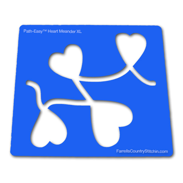 Heart Meander - Mini XL - Path Easy™ - 1/4 Inch Path Width - 1/8 Inch Thick