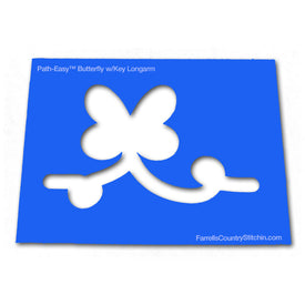 Butterfly - longarm - w/Key - Path Easy™ - 1/2 Inch Path Width - 1/4 Inch Thick