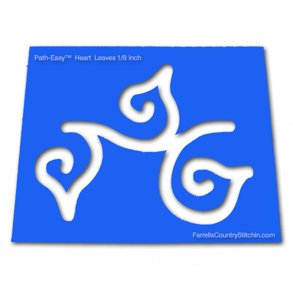Heart Leaves - Classic - Path Easy™ 1/2 Inch Path Width - 1/8 Inch