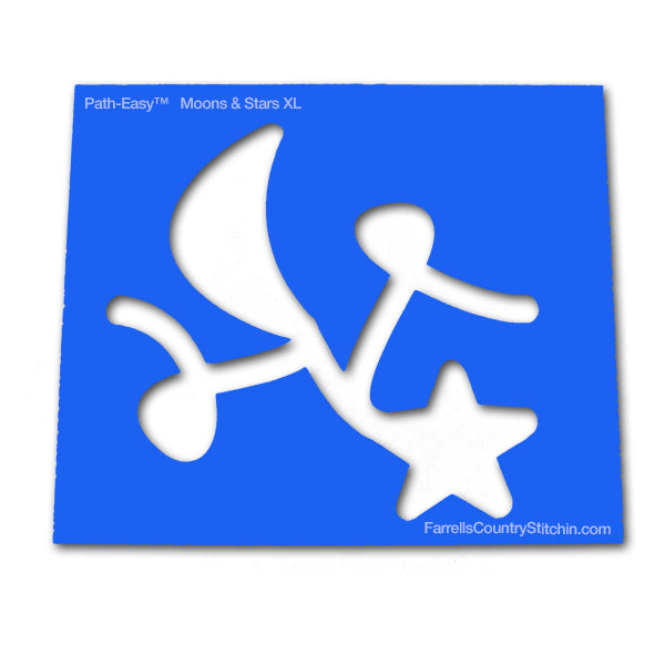 Moon & Stars - Mini XL - Path Easy™ - 1/4 Inch Path Width - 1/8 Inch Thick