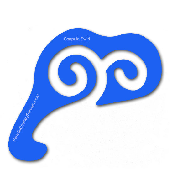 Scapula Swirl - Classic - 1/2 Inch Path Width -1/8 Inch Thick