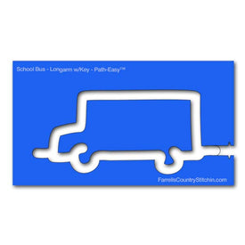 School Bus - Longarm w/Key - Path Easy™ - 1/2 Inch Path Width - 1/4 Inch Thick