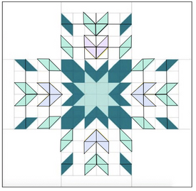 Digital Pattern - Floating Star