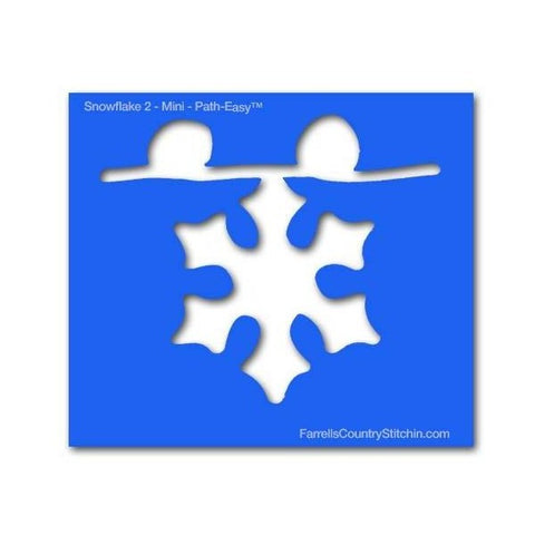 Image of Snowflake 2 - Mini - Path Easy™ - 1/4 Inch Path Width - 1/8 Inch Thick