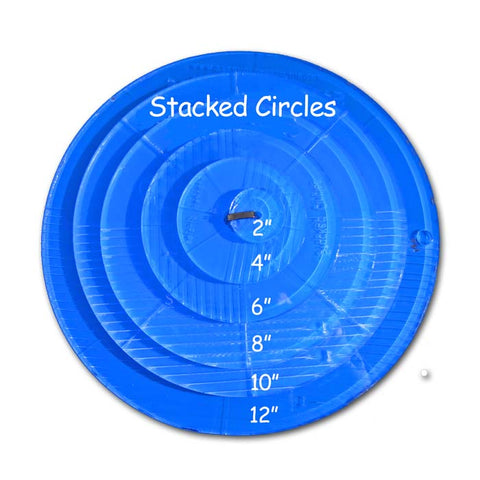 Image of 6 Stacked Circles- Longarm - 1/4 Inch Thick
